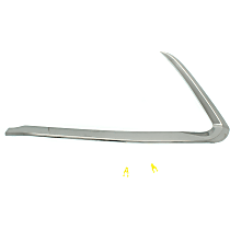 Front, Driver Side Bumper Trim, Chrome, 4 Cyl., 2.5L Engine