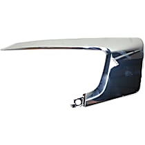 Front, Passenger Side, Upper Bumper Trim, Chrome