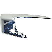 Front, Driver Side, Upper Bumper Trim, Chrome