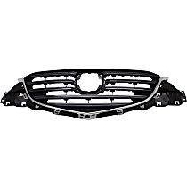 Grille Assembly, Chrome Shell with Painted Dark Gray Insert