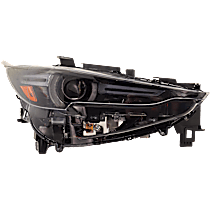 Passenger Side Halogen Headlight, Without bulb(s), For Models Without Adaptive Frontlighting Systems (AFS), OE Replacement, CAPA Certified