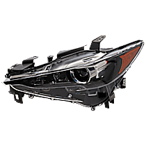 Driver Side Headlight, with Bulb, LED, Clear Lens, For Models without Adaptive Headlight