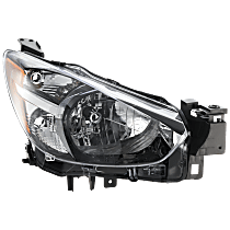 Passenger Side Halogen Headlight, Without bulb(s), OE Replacement