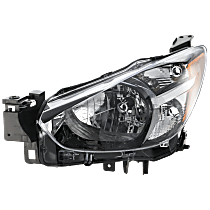 Driver Side Halogen Headlight, Without bulb(s), OE Replacement