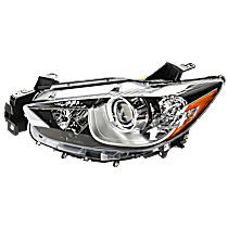 Driver Side Headlight, without Bulb, HID/Xenon, Clear Lens, CAPA Certified