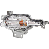 Front, Driver Side Turn Signal Light, With bulb(s)
