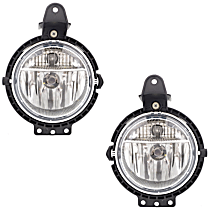 Front, Driver and Passenger Side Fog Light, With Bulb(s), Halogen