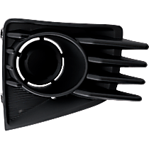 Front, Passenger Side Fog Light Cover, Textured Black