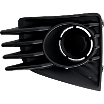 Front, Driver Side Fog Light Cover, Textured Black