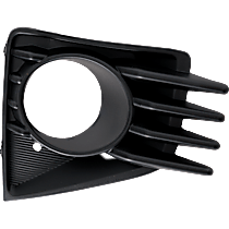 Front, Passenger Side Fog Light Trim, Textured Black