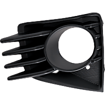 Front, Driver Side Fog Light Trim, Textured Black