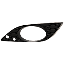 Front, Driver Side Fog Light Trim, Textured Black