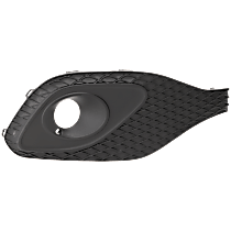 Front, Passenger Side Fog Light Trim, Textured Black