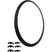 Passenger Side Headlight Bezel, Black