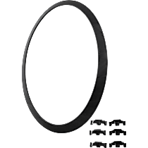Driver Side Headlight Bezel, Black