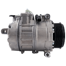 A/C Compressor, With Clutch, 6-Groove Pulley