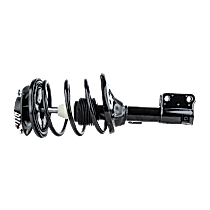 Front, Driver Side Fully Loaded Strut, Coupe, Front Wheel Drive, with Front Coil Spring, with Rear Coil Spring