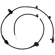 Rear, Passenger Side ABS Speed Sensor, Spindle Mounted, Front Wheel Drive