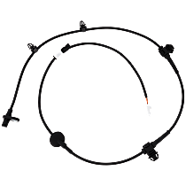 Rear, Driver Side ABS Speed Sensor, Spindle Mounted, Front Wheel Drive
