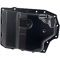 Stock Depth Transmission Pan, Black, Steel
