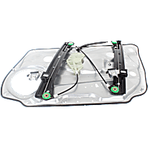 Front, Driver Side Power Window Regulator, Without Motor