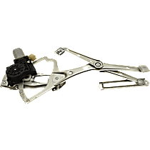 Front, Passenger Side Power Window Regulator, With Motor
