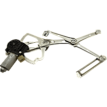 Front, Driver Side Power Window Regulator, With Motor