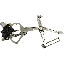 Front, Passenger Side Window Regulator, Power, with Motor