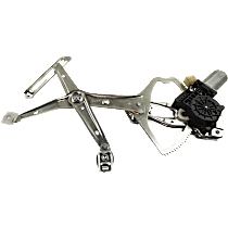 Front, Driver Side Power Window Regulator, With Motor