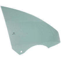 Front, Passenger Side Door Glass, Green Tint, Replaces NAGS Number FD26227GTN