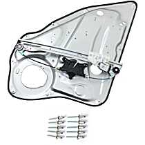 Rear, Passenger Side Power Window Regulator, Without Motor
