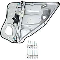 Rear, Driver Side Power Window Regulator, Without Motor