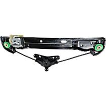 Rear, Passenger Side Window Regulator, Power, Without Panel