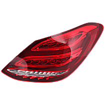 Passenger Side Tail Light, with Bulb, Halogen, Clear and Red Lens, CAPA CERTIFIED
