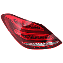 Driver Side Tail Light, with Bulb, Halogen, Clear and Red Lens, CAPA CERTIFIED