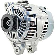 Alternator, Without Rear AC; With 2-Pin Plug; 130 Amps, New, 6 Cyl 3.8L - 