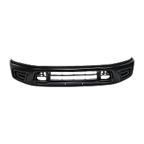 Front, Lower Bumper, Powdercoated Black, Without Mounting Brackets, Without Parking Aid Sensor Holes