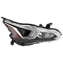 Passenger Side Halogen Headlight, With bulb(s), OE Replacement, CAPA Certified