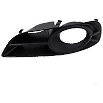 Front, Driver Side Fog Light Trim, Coupe, Textured Black