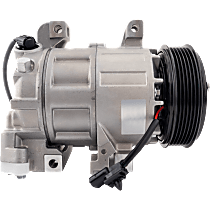 A/C Compressor, With Clutch, 6-Groove Pulley, 4, 2.5