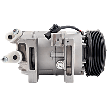 A/C Compressor, With Clutch, 6-Groove Pulley, 4, 2.5