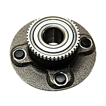 Rear, Driver or Passenger Side Wheel Hub, 4-Wheel ABS, For Models With Rear Drum Brake, 4 Lugs, With Bearing