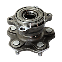 Rear, Driver or Passenger Side Wheel Hub, with Bearing, Rear Wheel Drive