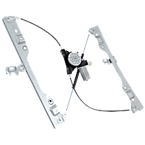 Front, Driver Side Window Regulator, Power, with Motor