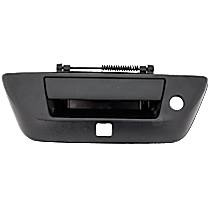 Tailgate Handle, Textured Black Plastic With Camera Hole With Key Hole