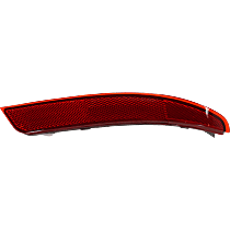 Rear, Passenger Side Bumper Reflector,, CAPA Certified