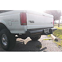 BBF928BLS Rear Gloss Black Powdercoated Bumper