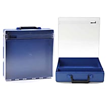 RC002CL Tool Box - Blue case; Clear lid, ABS Plastic, Universal, Sold individually