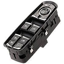 Front, Driver Side Window Switch, Black