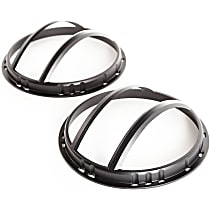 11230.13 Elite Pivotal Euro Series Headlight Guard - Black Powdercoated, Aluminum, Direct Fit